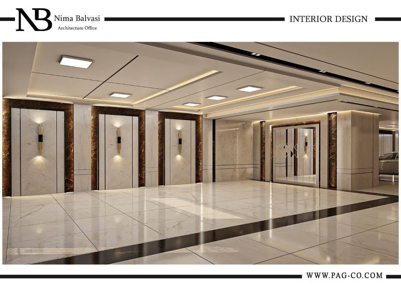 پروژه وکیل آباد 57 - لابی مجلل